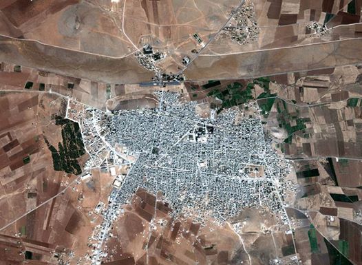خريطة مدينة عين العرب كوباني Satellite Map Kopani In Syria